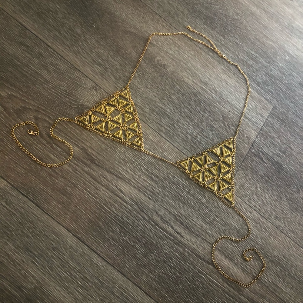 Gold chain Bralette